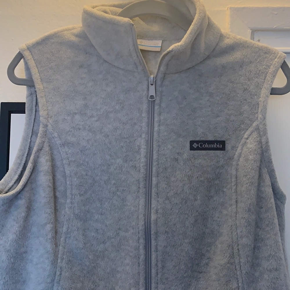 Columbia fuzzy vest!